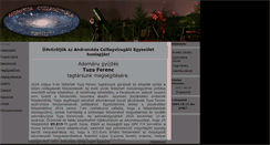 Desktop Screenshot of andromedaegyesulet.hu