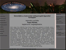 Tablet Screenshot of andromedaegyesulet.hu